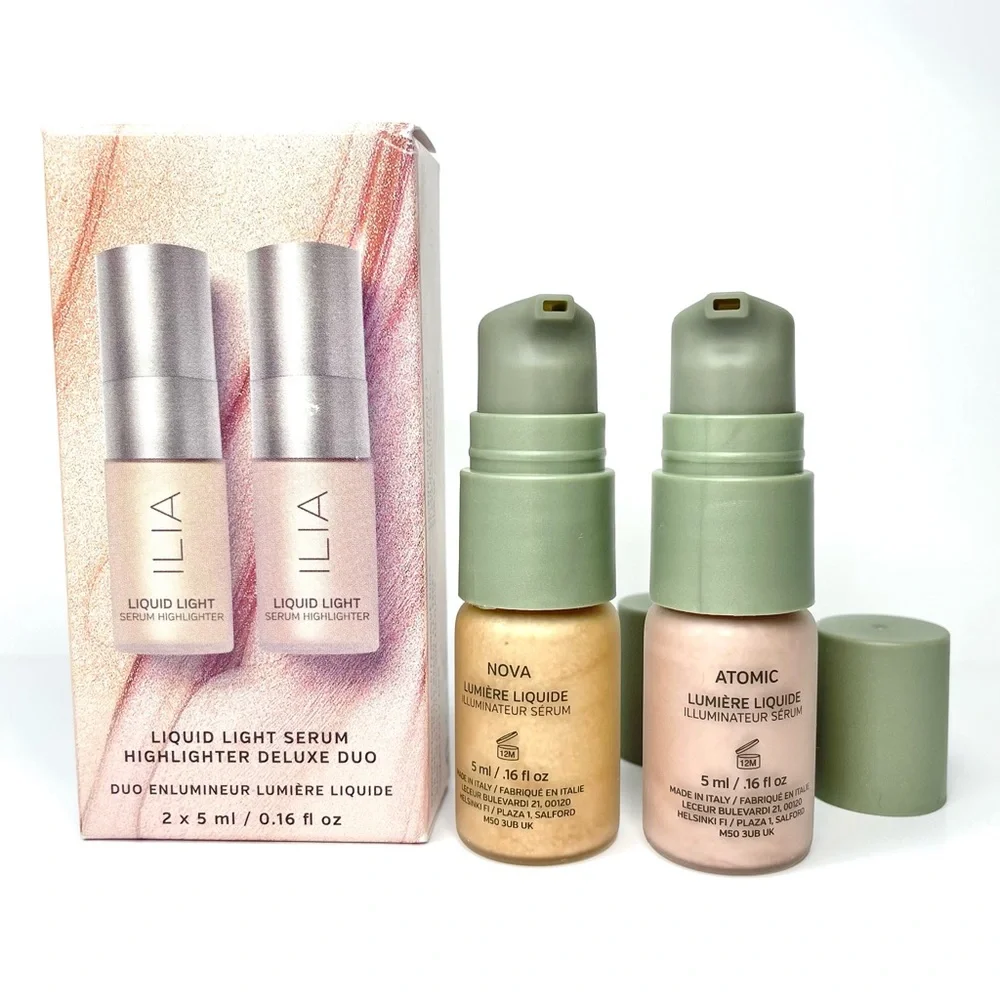 Ilia Liquid Light Serum Highlighter Duo Nova Atomic - Picture 5 of 9